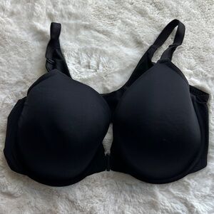 Torrid Black Supportive Front-Close Bra